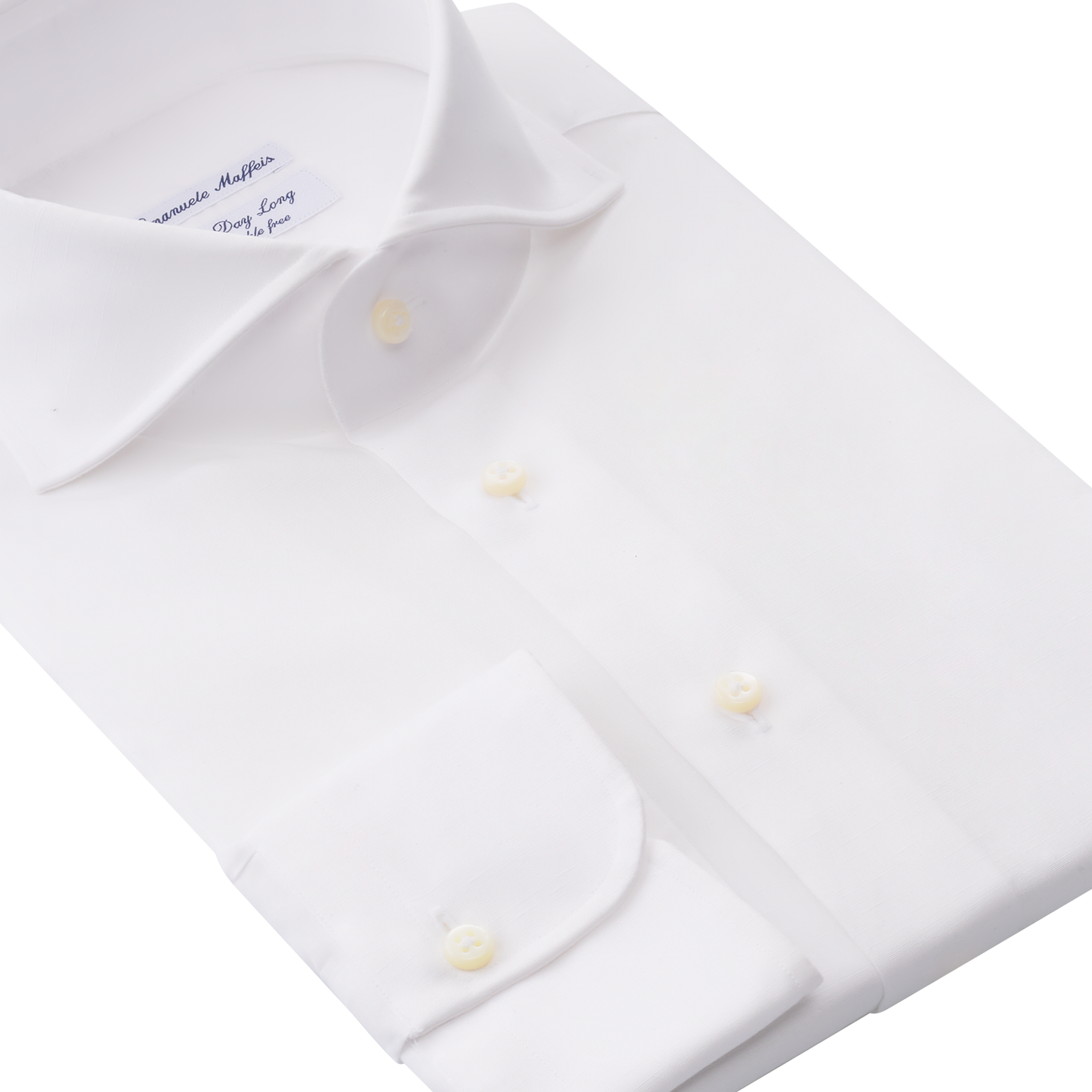 Emanuele Maffeis "All Day Long Collection" Linen and Cotton-Blend White Shirt - SARTALE